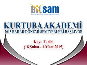  Kurtuba Akademi Bahar Dönemi Seminerleri Basliyor