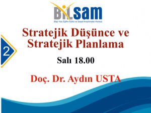 Stratejik Düsünce ve Stratejik Planlama